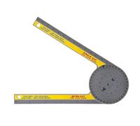 Hsthe Sea Goniometro in plastica 360 Gradi Calibro angolare Orizzontale Righello angolare ad Alta precisione Calibro angolare Strumento di misurazione Multifunzione