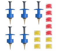 Hsthe Sea Micro Strisce per Esche da 5 Pezzi, Pellet di Esche per Insetti Vivi con Anello in Gomma, Set di Esche Grosse con Terminale di Abbinamento Strumenti