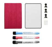 Hsthe Sea Mini Lavagna Magnetica Pieghevole, Lavagna Bianca da scrivania cancellabile a Secco A4 con Lavagna Portatile Bianca 19,8 cm x 30 cm