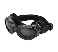 Hsthe Sea Occhiali da Sole Neri per Cani - Occhiali di Protezione UV con Caratteristiche Antivento, Antiappannamento e Impermeabili - Cinturino Elastico Regolabile per Cani di Piccola Taglia