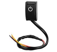 Hsthe Sea Rocker Switch 2 Pin 2 posizioni Pulsante di montaggio su entrambi i lati, DC 12V 20A Interruttore Interruttore di accensione/spegnimento automatico della barca con fili pre-saldati