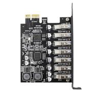 Hsthe Sea Scheda di espansione PCIE HUB USB 3.0 a 7 Porte Scheda Adattatore Extender PCI Express Controller Esterno da 5 Gbps per Win XP 7 8 10 11
