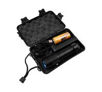 Hsthe Sea Torcia Subacquea,Torcia Subacquea con oscuramento Continuo, Lampada Subacquea Impermeabile con Batteria Ricaricabile e Caricabatterie