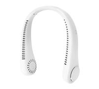 Hsthe Sea Ventilatore da collo portatile Mini ventilatore senza lama a mani libere con flusso d'aria di raffreddamento a 360°, 3 velocità del vento per sport all'aperto e al coperto