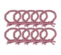 HSTWODE 10 eleganti elastici per capelli intrecciati super elastici, resistenti e alla moda, per tutti i tipi di capelli e trecce (rosa scuro)