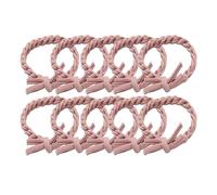 HSTWODE 10 eleganti elastici per capelli intrecciati super elastici, resistenti e alla moda, per tutti i tipi di capelli e trecce (rosa chiaro)