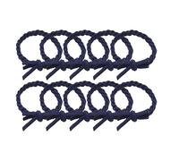 HSTWODE 10 eleganti elastici per capelli intrecciati super elastici, resistenti e alla moda, per tutti i tipi di capelli e trecce (blu marino)