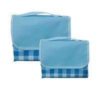 HSTWODE 2 pezzi Karo Mini coperta da picnic portatile, pieghevole, impermeabile, per casa e attività all'aperto (quadri multicolori) (#6)