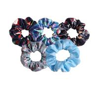 HSTWODE 5 pezzi diversi modelli colori elastici delicati Natale elastici per capelli Scrunchies regalo per donne anelli per capelli con elastico senza metallo (#3)