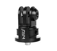 HSU Adattatore con Vite da 1/4"-20, Supporto in Lega di Alluminio per GoPro e la maggior parte delle Videocamere d'Azione