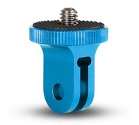 HSU Adattatore in Alluminio da 1/4"-20 per il Supporto della Videocamera Compatibile con i Supporti Go Pro, Insta 360 o altre Videocamere d'Azione (1 Pack, Blu)