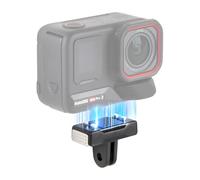HSU Adattatore magnetico per fotocamere Insta 360 Ace Pro 2 e Insta 360 X5 | Supporto standard Insta 360 Ace a sgancio rapido, staffa di espansione per action camera Vlogging accessori (1 confezione)