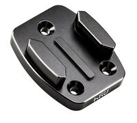 HSU Adattatore per treppiede con base a sgancio rapido per action camera | CNC Lega di Alluminio Superficie Piana Montaggio Bordo con 1/4 Foro Vite per Go Pro Clips
