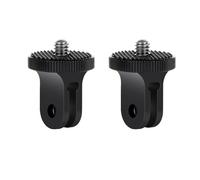 HSU Adattatore per treppiede di conversione del supporto per fotocamera in alluminio da 1/4"-20 per supporti GoPro, Insta360, Sony o altre fotocamere d'azione (confezione da 2)