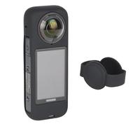 HSU Custodia in silicone per Insta360 X4, copriobiettivo per Insta360 X4, kit di accessori protettivi (nero)