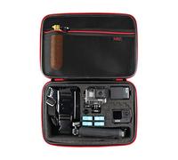 HSU Custodia per GoPro, interno in spugna compatibile con Hero 11/10/9/8/7/6/ 5/4/3+ e accessori (grande, modello A)