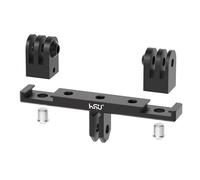 HSU Doppio Supporto in Alluminio per GoPro, Mini Adattatori Treppiede, Staffa a Scarpetta Fredda per Videocamera