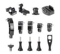HSU Grab Bag Basic - Kit di montaggio per fotocamera GoPro, montaggio con fibbia a sgancio rapido, bracci di estensione, supporto treppiede, adattatore per fotocamera da 1/4" e viti a testa zigrinata