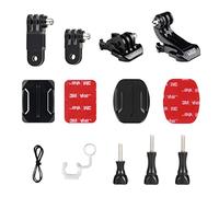 HSU Supporti Casco per GoPro, Attacchi Attacco Casco con 3M Adesivo, Braccio Estensione Accessori per Videocamere Hero 12/11/10/9/8/7/6/5/4/3