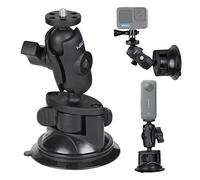 HSU Supporto a Ventosa per GoPro, Supporto da Auto per Videocamera d'Azione per Insta360, Perfetto per Parabrezza e Finestrino dell'Auto