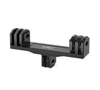 HSU Supporto Doppio in Alluminio per GoPro, Adattatore a Doppio per Hero 12/11/10/9/8/7/6/5/4/3 Videocamera d'Azione