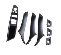 HSUF Interno Maniglie della Porta Adattamento della Maniglia della Porta Interna per BMW Serie 5 F10 F11 520D 525D 530D 535I LHD (Nero)
