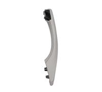 HSUF Interno Maniglie della Porta Auto Interno Interno della Porta Trim Maniglia di Tiro in Vera Pelle Anteriore/Posteriore Lato Sinistro per BMW F10 F11 F18 Serie 5 2010-2017(Grey)