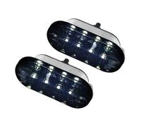 HSUF Segnale Svolta 2 pezzi indicatore direzione laterale scorre della lampada per VW MK4 per Golf per Passat 1998-2004 per Jetta Luce Emergenza(Black(Yellow Light))