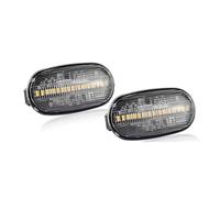 HSUF Segnale Svolta Luci posizione laterali LED dinamiche per Mitsubishi per Lancer per Pajero Mirag per Galant 1998-2005 Indicatori direzione Lampeggiante Luce Emergenza(Clear Dynamic)