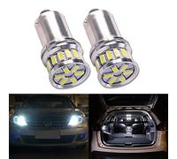 HSUN BAX9S Lampadine a LED H6W, ad alta potenza, chip SMD3014, 880 lm, estremamente luminose, con Canbus, senza errori, solo per indicatori di lettura interni, confezione da 2, 6000 K, colore: