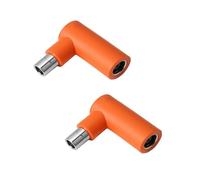 Hsupez 2 adattatori DC da presa DC 7909 a spina DC 8020, adattatore angolare 90 gradi, per convertitore solare da 10 W a 100 W