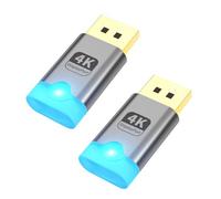 Hsupez Emulatore display Headless Ghost con 2 porte display, interfaccia DP, 4K@60Hz, DP-Dummy Plug,EDID Emulator, Display Emulator, per Mining, server remoti, desktop virtuali, senza monitor, ecc