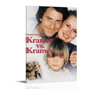 HSUREWTRK Kramer Vs Kramer - Poster estetico da parete su tela, decorazione vintage per soggiorno, camera da letto, camera da letto, 20 x 30 cm, con cornice