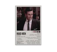 HSUREWTRK Mad Men Serie TV 1, poster estetico artistico da parete su tela, decorazione artistica da parete vintage, per soggiorno, camera da letto, camera da letto, 60 x 90 cm, senza cornice
