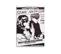 HSUREWTRK Sonic Youth - Poster estetico da parete su tela, decorazione artistica da parete vintage, per soggiorno, camera da letto, camera da letto, 50 x 75 cm, senza cornice