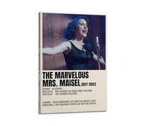 HSUREWTRK The Marvelous Mrs. Maisel - Poster decorativo da parete su tela, stile vintage, per soggiorno, camera da letto, 40 x 60 cm, con cornice