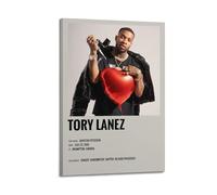 HSUREWTRK Tory Lanez - Poster estetico da parete su tela, decorazione artistica da parete, stile vintage, per soggiorno, camera da letto, 30 x 45 cm, con cornice