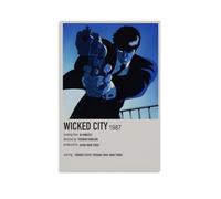 HSUREWTRK Wicked City Movie - 3 poster estetici da parete su tela, decorazione artistica da parete, stile vintage, per soggiorno, camera da letto, 20 x 30 cm, senza cornice