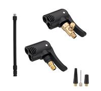 HSUYUN 2-in-1 Adattatore Valvola Bici, 2 Pezzi Adattatore Pompa Bici, Adattatori per Valvole Presta Portatile, per Auto, Moto, Bicicletta
