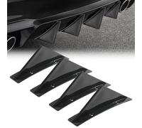 HSXDTK Auto Paraurti Posteriore Lip Diffusore per VW Passat Golf Polo Beetle Jetta Touran EOS, Aletta di Squalo Diffusore Spoiler, Posteriore Spoiler Diffusore Ala,B/Bending-Black