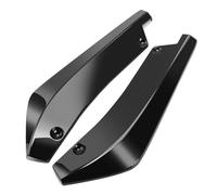 HSXDTK Diffusore per paraurti Posteriore per Mercedes Benz W205 C63 AMG, Spoiler per Angolo di Avvolgimento con 6 Bulloni, Spoiler Laterale Posteriore,A/Black