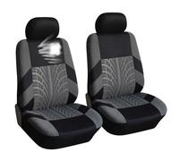 HSXDTK Set Completo di Coprisedili per Ford Ltd, Soft Confortevole Traspirante Protezione per Sedili Auto, Accessori Auto Interno,2 Seats-Grey
