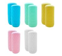 Hsyadazi 10 custodie in silicone a prova di perdite, per shampoo, gel doccia e cosmetici, ideali per viaggi e sport