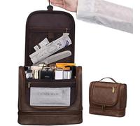 Hsyan Borsa da Toilette da Uomo, Grande Borsa da Toilette Impermeabile da Appendere, Organizer da Viaggio da Donna, Separazione tra Asciutto e Bagnato per Palestra, Lavoro, Vacanze, Coffee