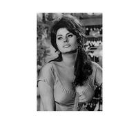 HSYIFF Pittura di opere d'arte su tela Senza Cornice 60 * 90cm Attore Sophia Loren 3 Tela per soggiorno Camera da letto decorazione