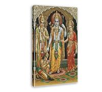 HSYIFF Poster da parete su tela Senza Cornice 60 * 90cm Buddha Hare Krishna Hare Rama Art Poster e Wall Art Picture Print Modern Family Room Décor