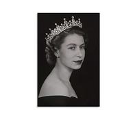 HSYIFF Quadro Su Tela Senza Cornice 30 * 50cm La regina Elisabetta in bianco e nero