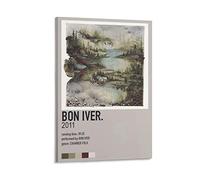 HSYIFF Quadro Su Tela Senza Cornice 60 * 90cm Bon Iver Bon Iver Album Modern Family Bedroom Decor Poster per soggiorno camera da letto