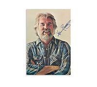 HSYIFF Stampe Quadri Senza Cornice 50 * 70cm Cantante Kenny Rogers firmato Poster Soggiorno Camera da letto Pittura Opera d'arte