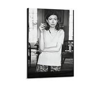HSYIFF Stampe Quadri Senza Cornice 50 * 70cm Impareggiabile stilista di prosa Joan Didion Retror ative Decorative Canvas Wall Art Soggiorno Poster Camera da letto